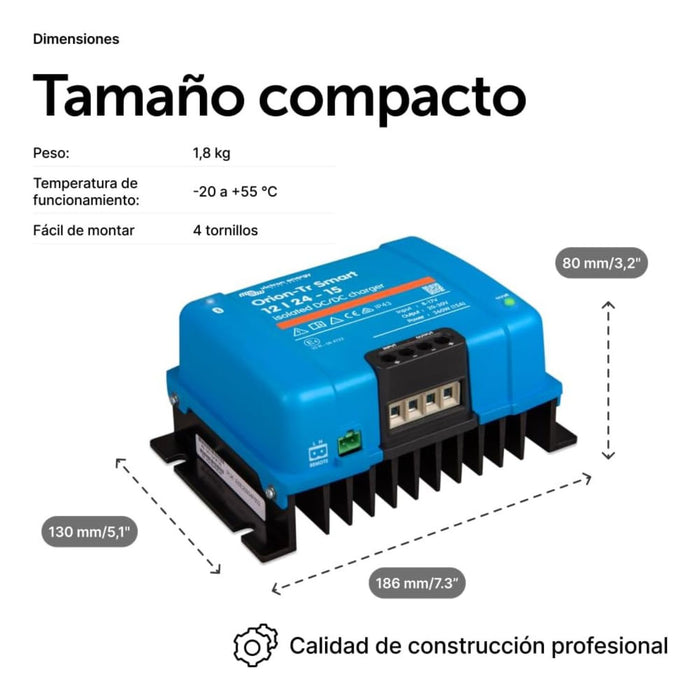 Victron Energy Orion-Tr Smart 12/24V 15A 360W CC-CC Aislado