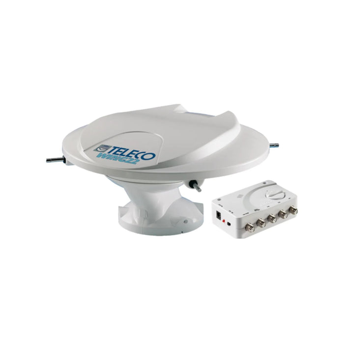 Antena TV terrestre omnidireccional Teleco Wing 22 con amplificador incluido para caravanas y autocaravanas