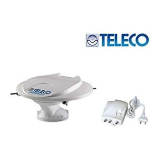 Antena TV terrestre omnidireccional Teleco Wing con amplificador incluido, ideal para caravanas y autocaravanas