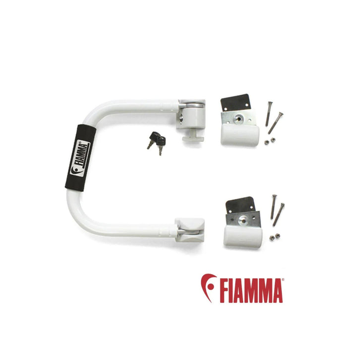 Kit completo de instalación del asa de seguridad Fiamma Security 31 con tornillería y llaves