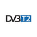 Logotipo DVB-T2 compatible con televisión digital terrestre de segunda generación