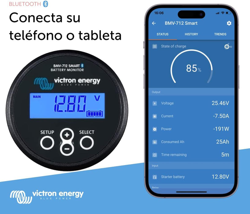 Victron Energy BMV-712 Monitor de Batería Smart (Negro)