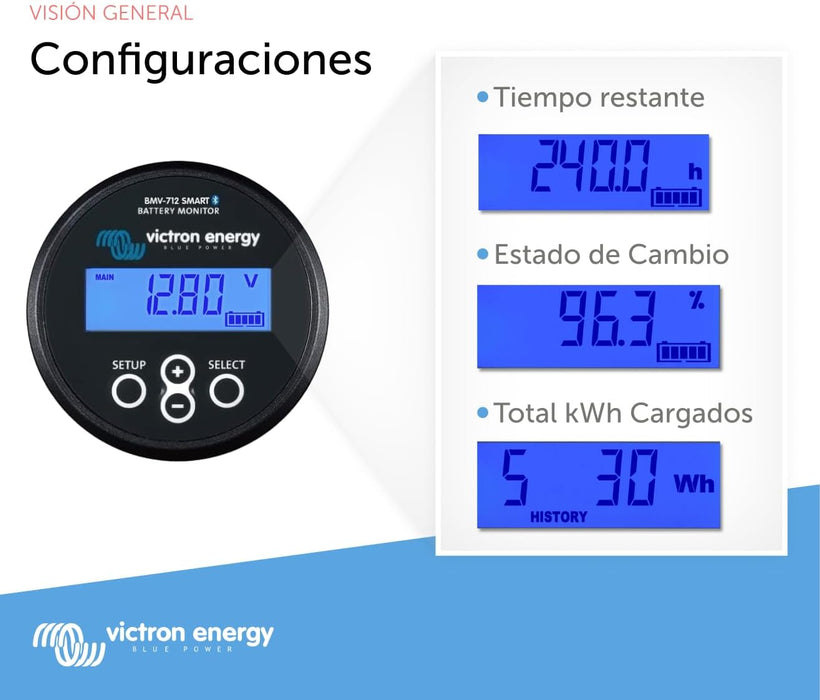 Victron Energy BMV-712 Monitor de Batería Smart (Negro)