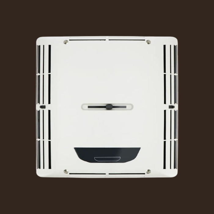 Parte trasera del aire acondicionado de techo RTA 2000 Openair conexiones y ventilación posterior