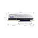 Telair Silent Plus 8100H medidas vista lateral esquema lateral dimensiones