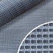 Detalle en primer plano del entramado textil de la alfombra transpirable para avance Brunner Kinetic en tono azul