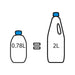 Equivalencia de Thetford Aqua Kem Blue Concentrado 0.78L equivalente a 2L