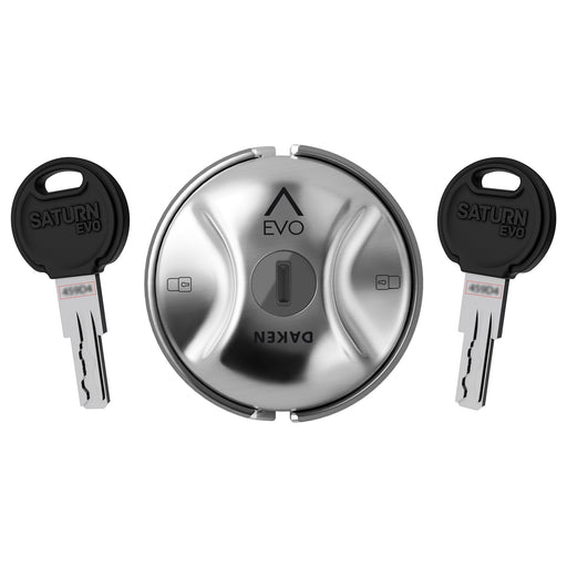 Cerradura antirrobo DAKEN Saturn Evo Inox con llaves incluidas