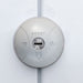 Cerradura antirrobo Daken Saturn Go blanca vista frontal – zamak pintada blanca