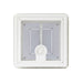 Vista interior de la claraboya Fiamma Vent 40 Blanca con mosquitera integrada