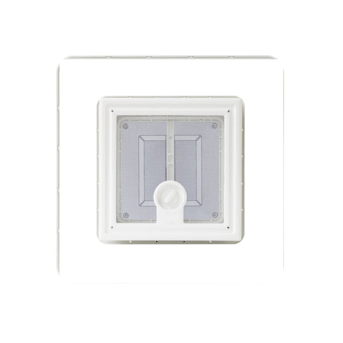 Vista interior de la claraboya Fiamma Vent 40 Cristal con mosquitera integrada