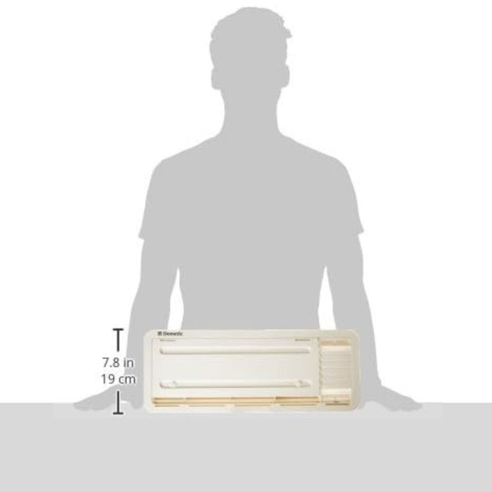 Dimensiones de la rejilla de ventilación Dometic LS 100 mostrando el tamaño del producto