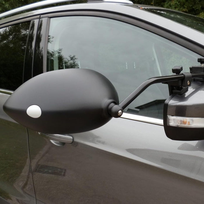 Carcasa aerodinámica del espejo retrovisor para caravana Milenco Aero MK4 montado en el coche