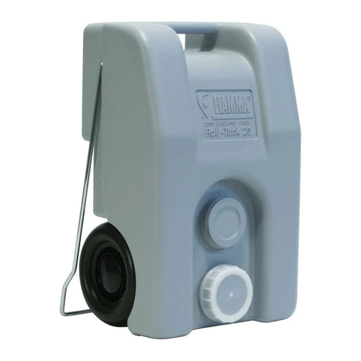 Depósito portátil Fiamma Roll Tank 23W con asa y ruedas para transporte