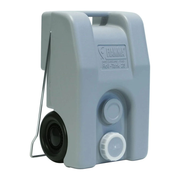 Depósito portátil Fiamma Roll Tank 23W con asa y ruedas para transporte