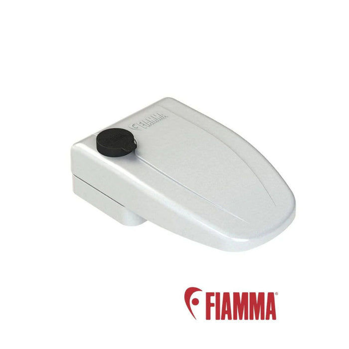 Cerradura de seguridad Fiamma Safe Door en color plata vista frontal
