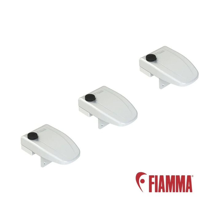 Pack de tres cierres de seguridad Fiamma Safe Door Frame para autocaravanas y caravanas.