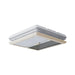 Vista interior con mosquitera de la claraboya Fiamma Vent 50 Blanca