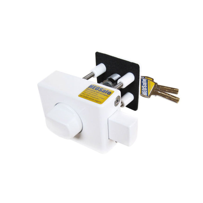 Cerradura de seguridad HEOSafe blanca con llaves (ref. 1958)