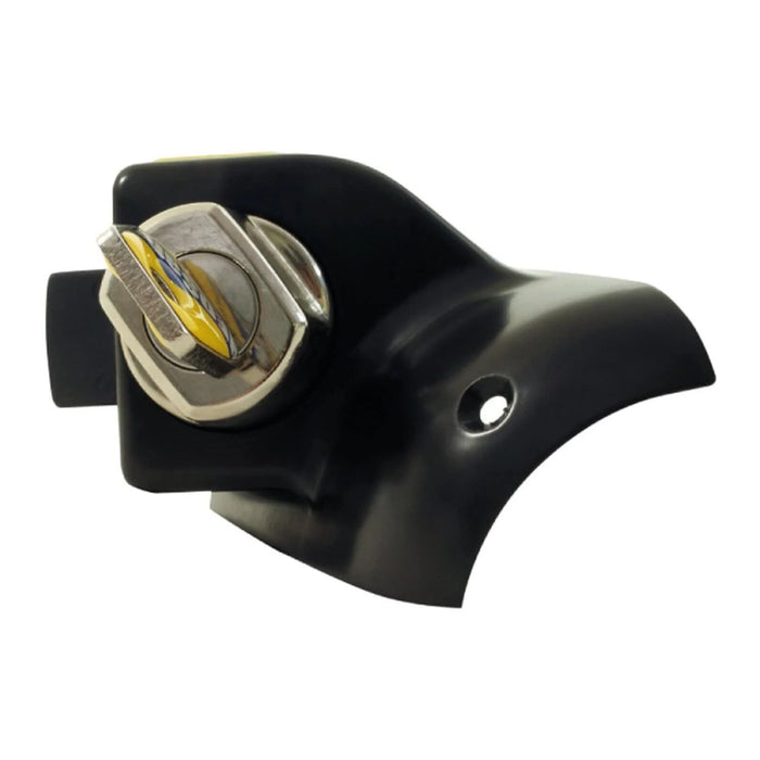 Detalle del bombín de seguridad de la cerradura antirrobo HEOsafe para Fiat Ducato, Boxer y Jumper