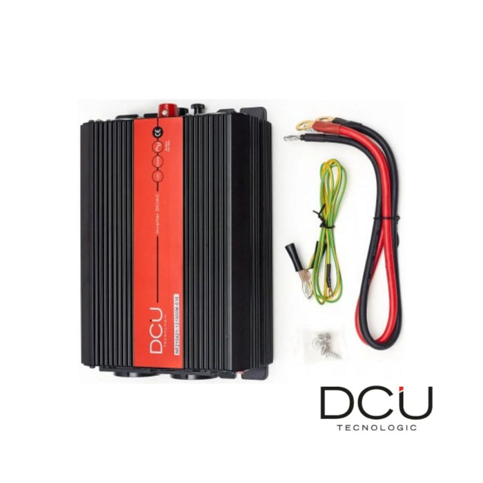 Inversor DCU 12V 1000W con cables y accesorios incluidos
