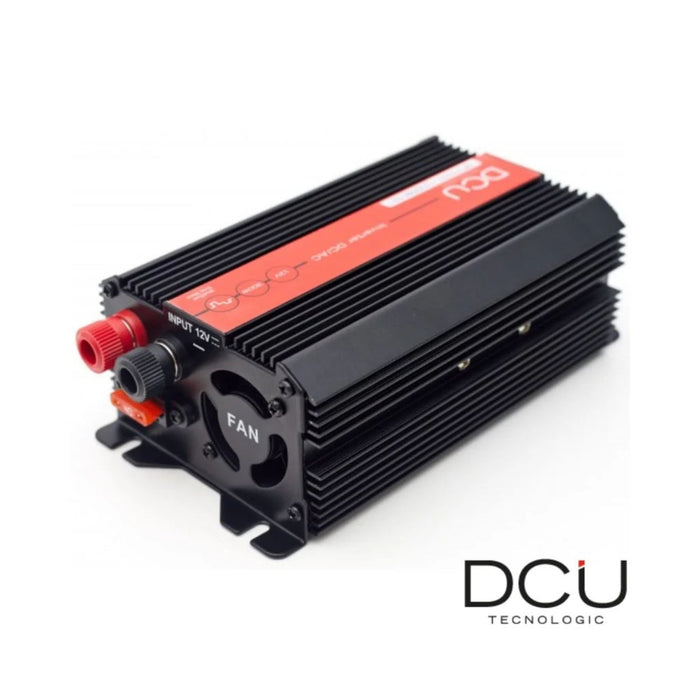 Vista trasera del inversor DCU 12V 600W de onda modificada