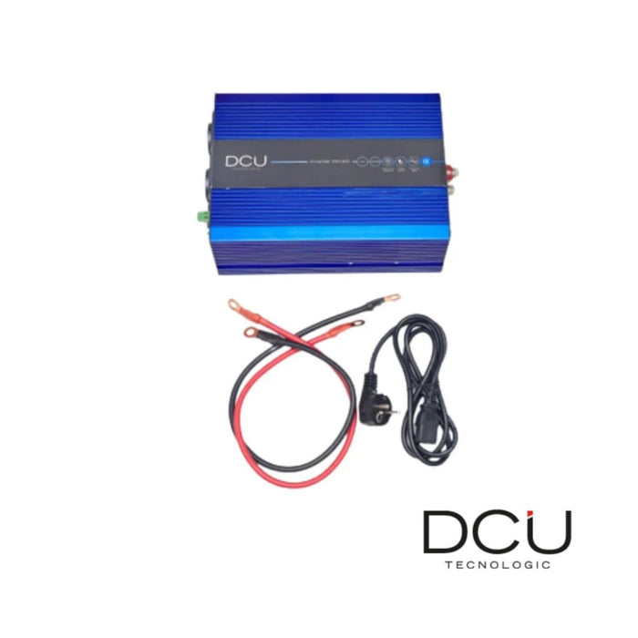 Inversor DCU 12V onda pura 1500W con cables de instalación incluidos