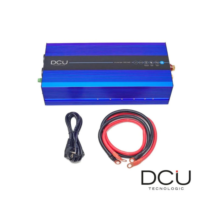 Inversor DCU 12V onda pura 3000W con cables de instalación incluidos
