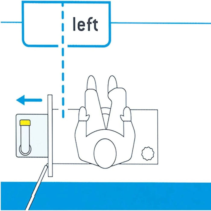 Diagrama de instalación izquierda del Fresh-up Set Thetford C2 C3 C4