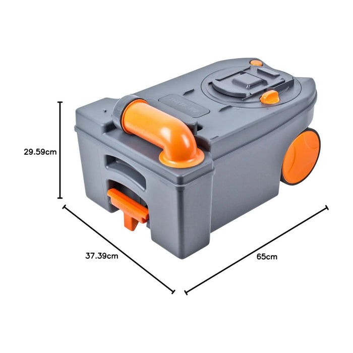 Medidas del depósito Thetford Fresh-Up C250 C260 con ruedas