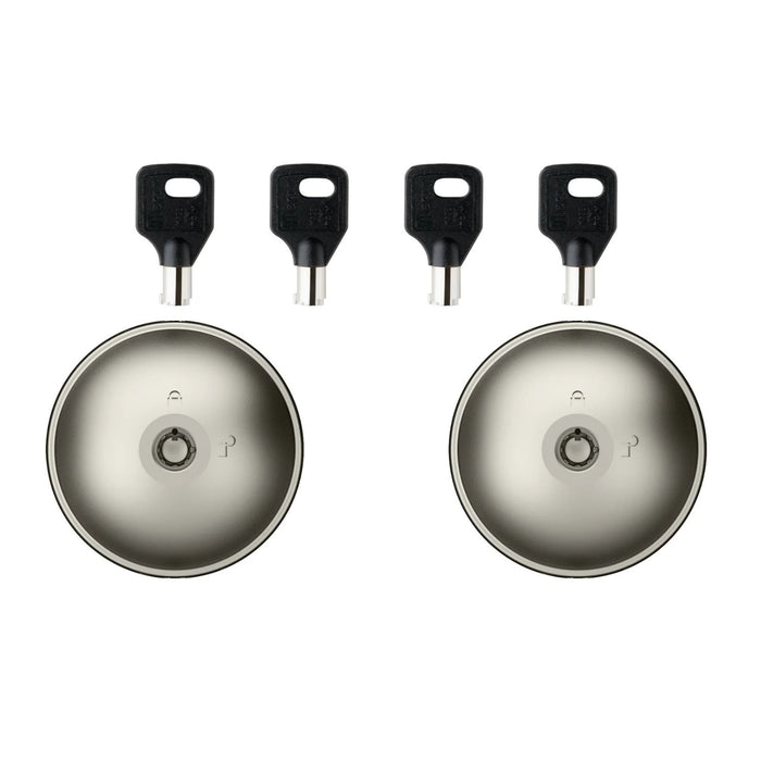 Pack de dos cerraduras Meroni UFO2 con llaves incluidas