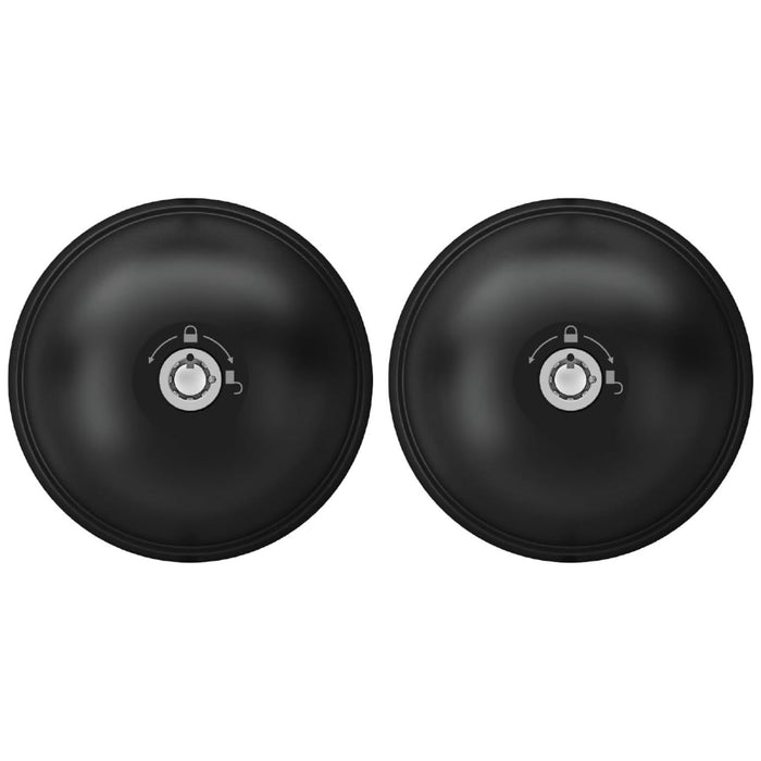 Cerradura de seguridad Meroni UFO3 Smart Duo negro para furgoneta, kit de 2 unidades antirrobo