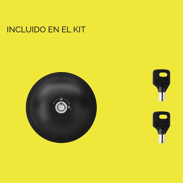 Meroni UFO3 Smart Duo negro cerradura antirrobo para furgoneta con llaves incluidas en el kit