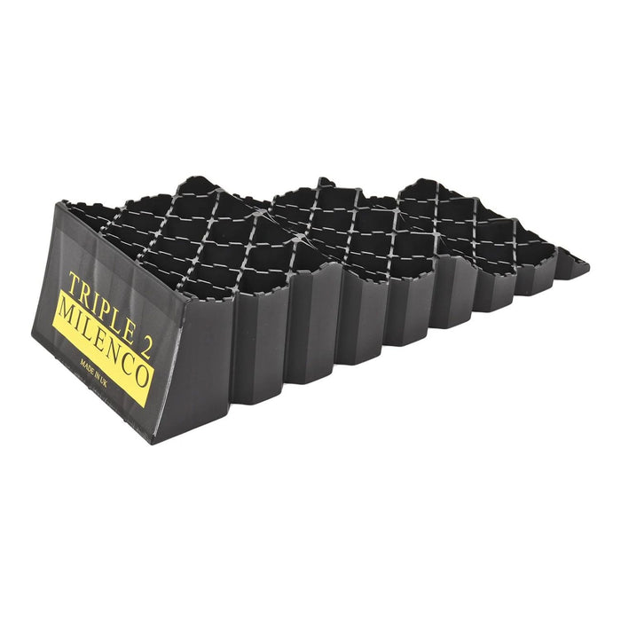 Calzo Milenco Triple vista diagonal plataforma de apoyo reforzada