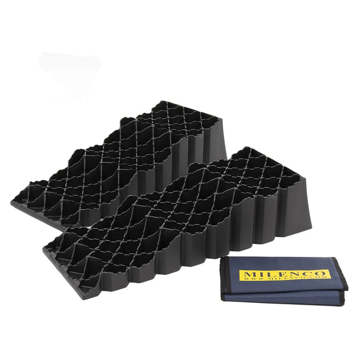 Juego de dos calzos Milenco Triple con bolsa de transporte