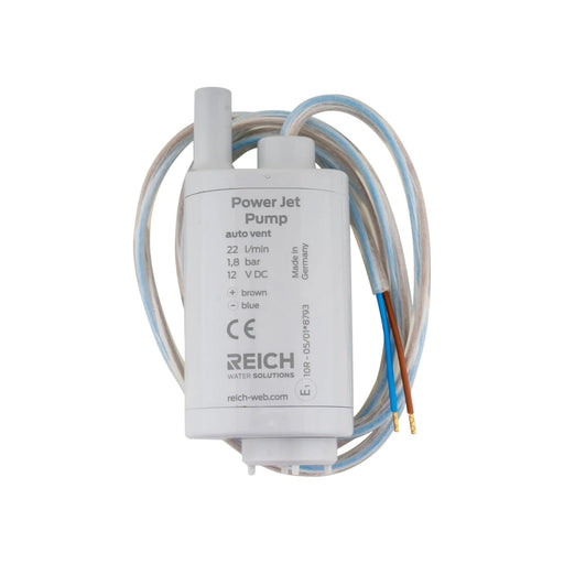Bomba sumergible Reich Power Jet 22 l/min 12V con cable de alimentación enrollado y terminales