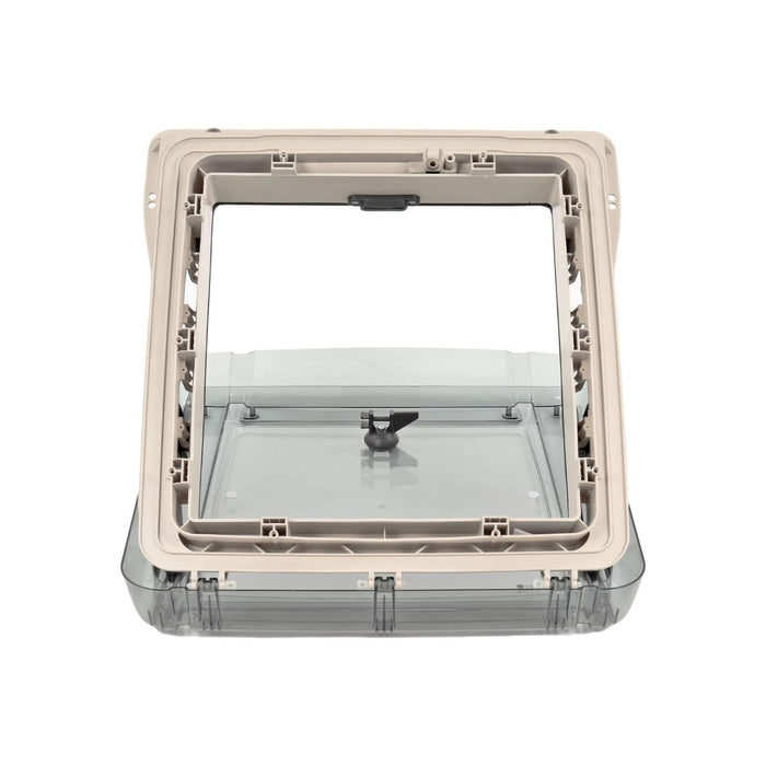 Vista superior del marco interior de la claraboya Remis Remitop Vario II 40x40