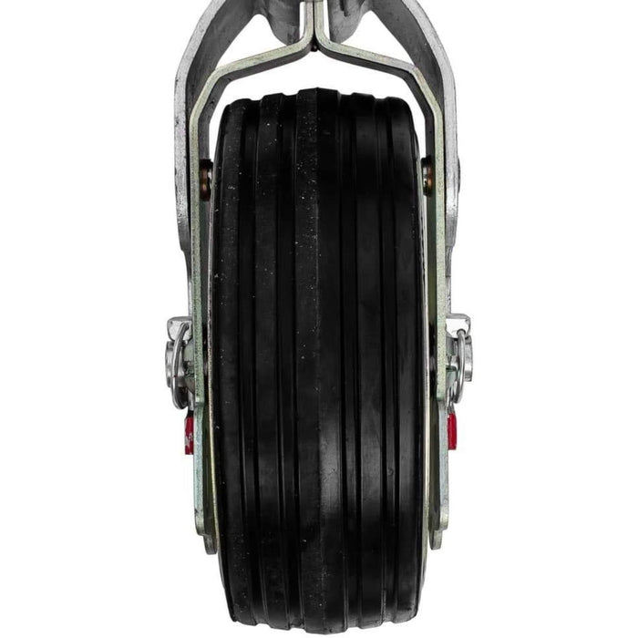 Vista frontal de la rueda ancha reforzada de la rueda jockey AL-KO Premium