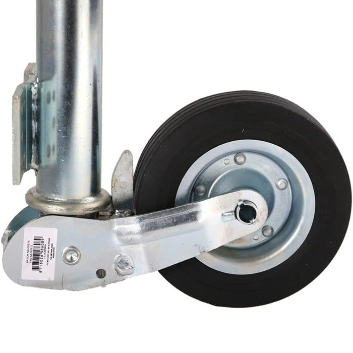 Detalle de la rueda de goma reforzada de la rueda jockey automática de 400 kg