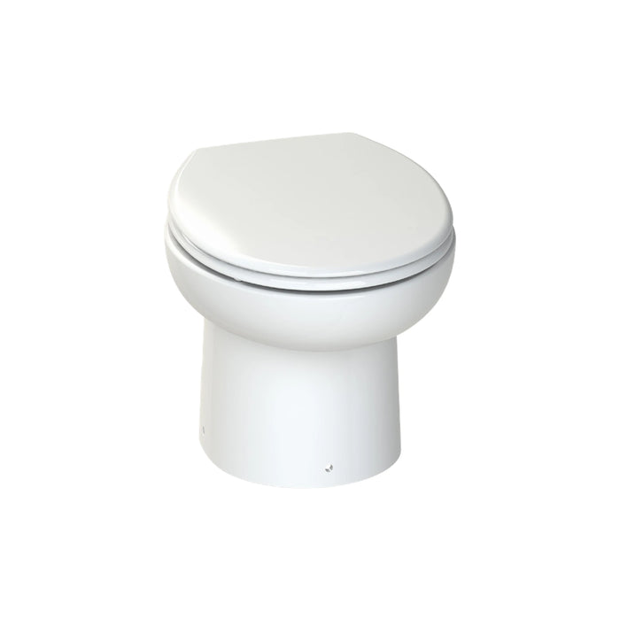 Rendering der Toilette von oben gesehen mit geschlossenem Deckel