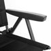 Detalle del reposabrazos ergonómico y estructura de la silla reclinable Brunner Skye 3D