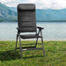 Silla plegable de camping Brunner Skye 3D negra para uso en exteriores y caravanas