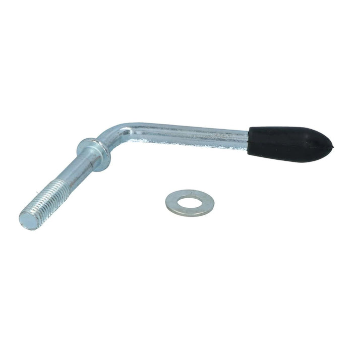 Perno en forma de L con arandela para soporte de rueda de remolque de 48 mm