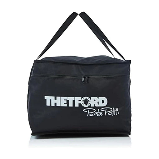 Vista frontal de la bolsa Thetford Porta Potti 299902 en color negro compatible con modelos 145, 335 y 345