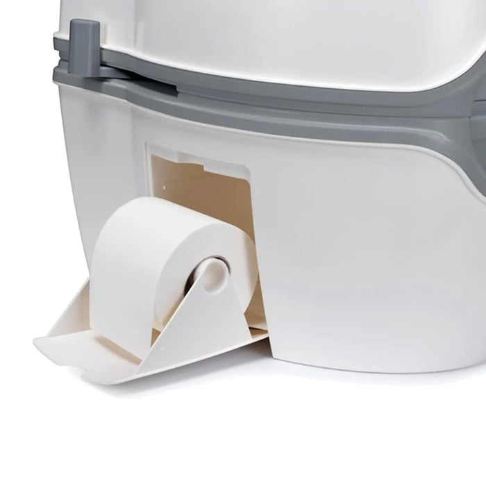 Compartimento integrado para papel higiénico del Thetford Porta Potti 565E