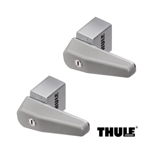 Pack de dos cerraduras Thule Cab Lock en diseño horizontal para vehículos camper y autocaravanas.
