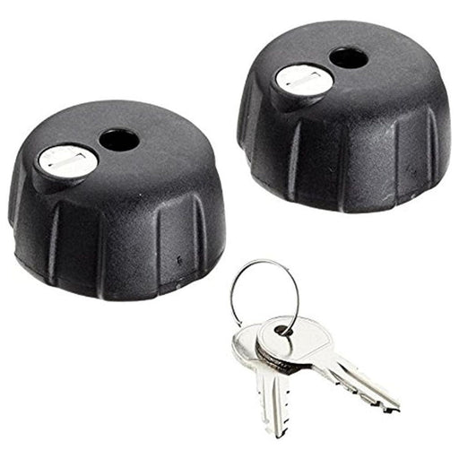 Kit de 2 pomos con cerradura Thule para portabicicletas, color negro con llave incluida