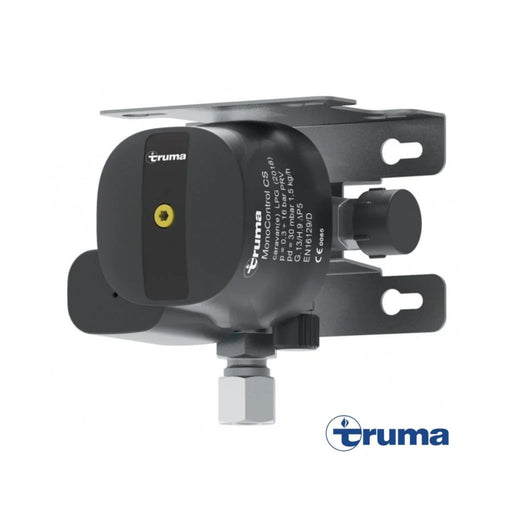 Regulador de gas Truma MonoControl CS con sistema de seguridad para instalaciones de gas en autocaravanas y caravanas.