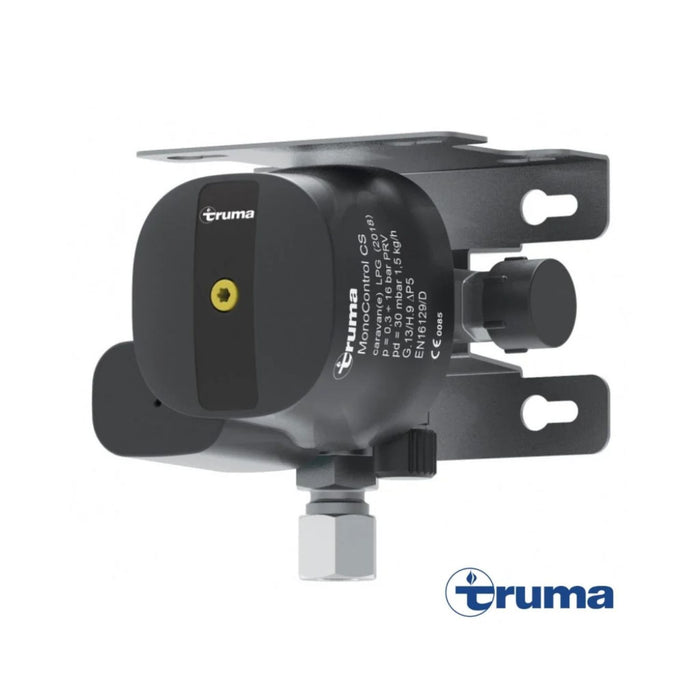 Regulador de gas Truma MonoControl CS con sistema de seguridad para instalaciones de gas en autocaravanas y caravanas.