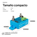 Dimensiones compactas del Victron BatteryProtect 12/24V 65A con medidas y conexiones M6